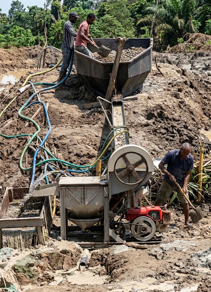 High-Pressure Sluicing & Separation